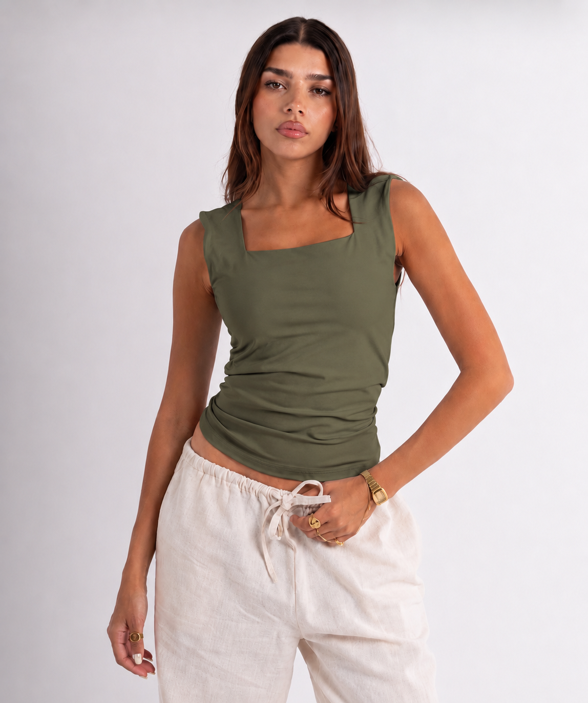 Square Neck Tank Top