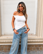 Twisté Top. Off Shoulder