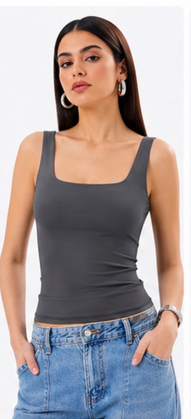 Square Neck Tank Top