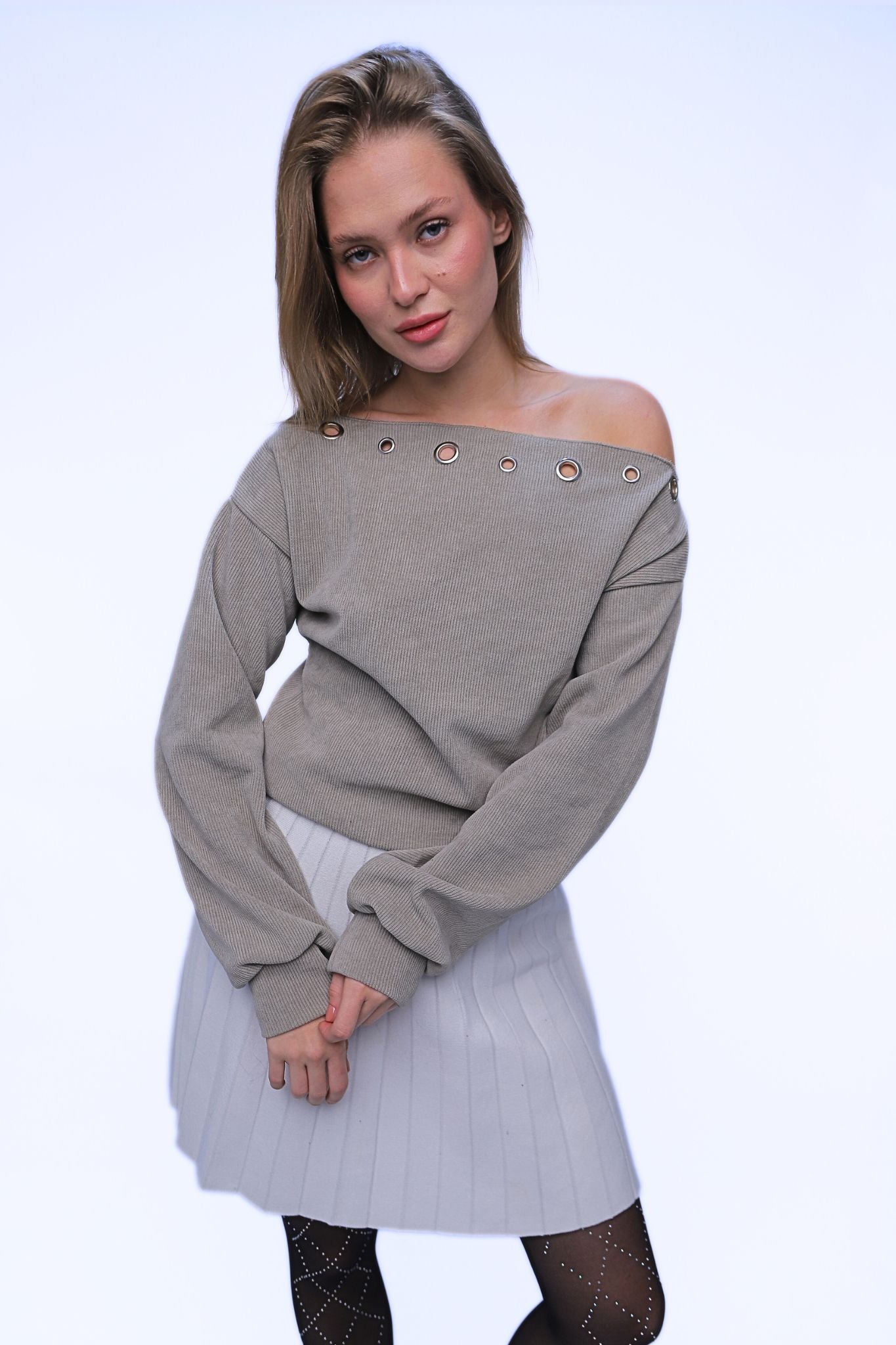Asymmetrical Off shoulder Top