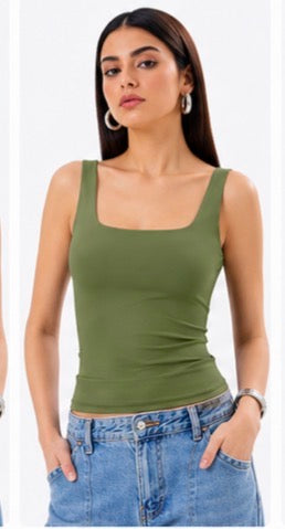 Square Neck Tank Top