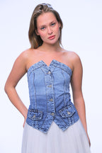 Élise Denim Corset