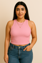 Cropped Ribbed Top