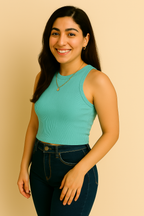 Cropped Ribbed Top
