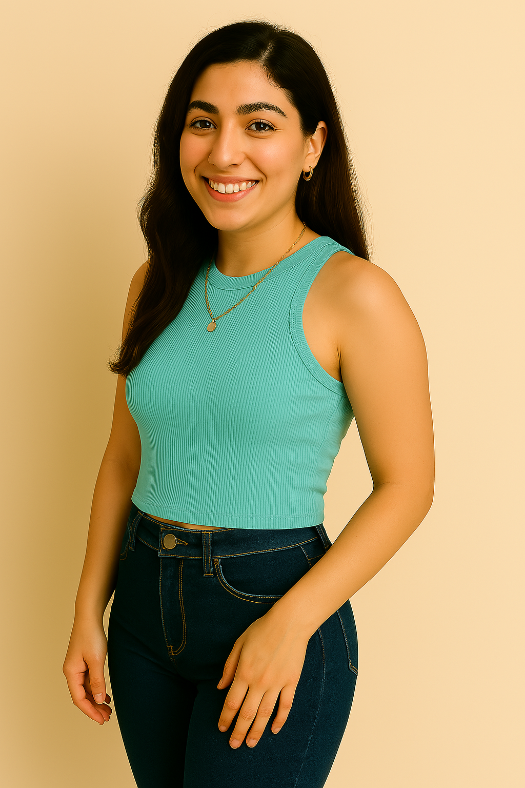 Cropped Ribbed Top