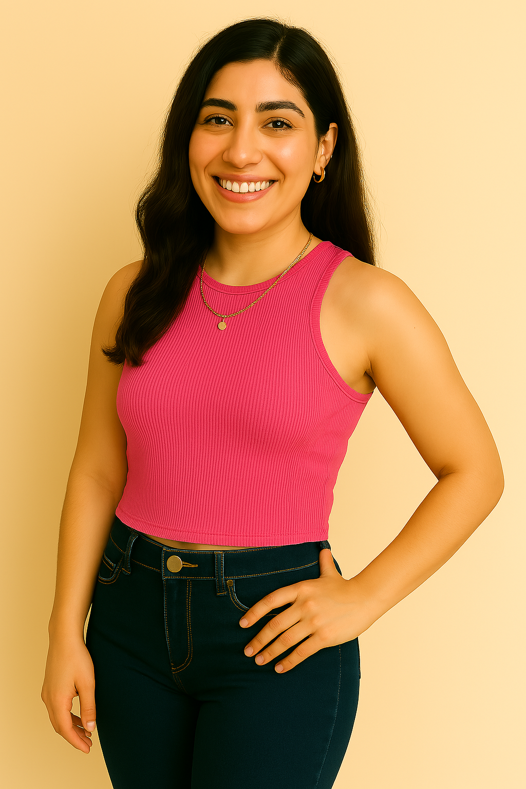 Cropped Ribbed Top